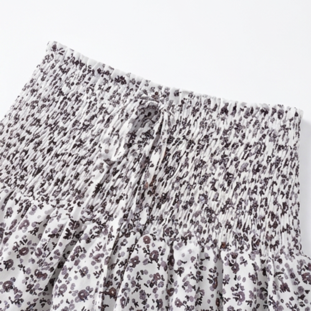 Florelle – High-Waist Floral Ruffle Skort