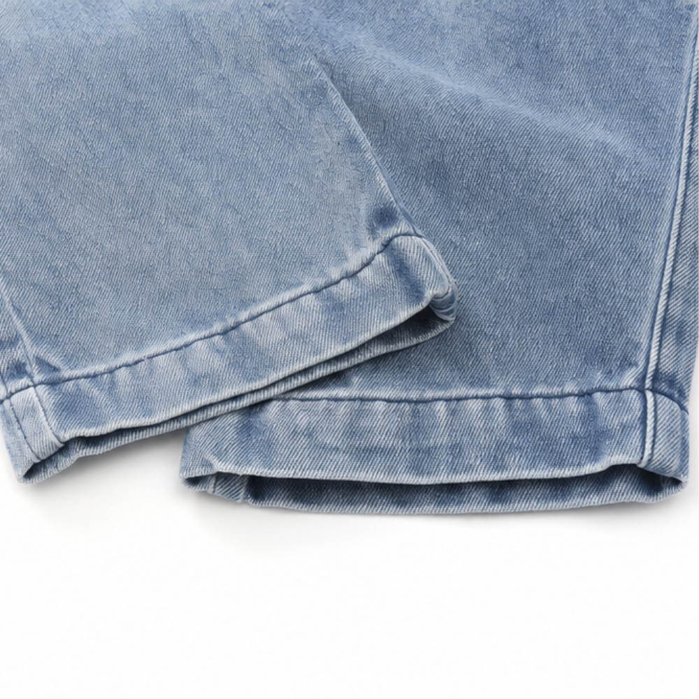 Lumière – Women's High-Waisted Cropped Barrel Jeans