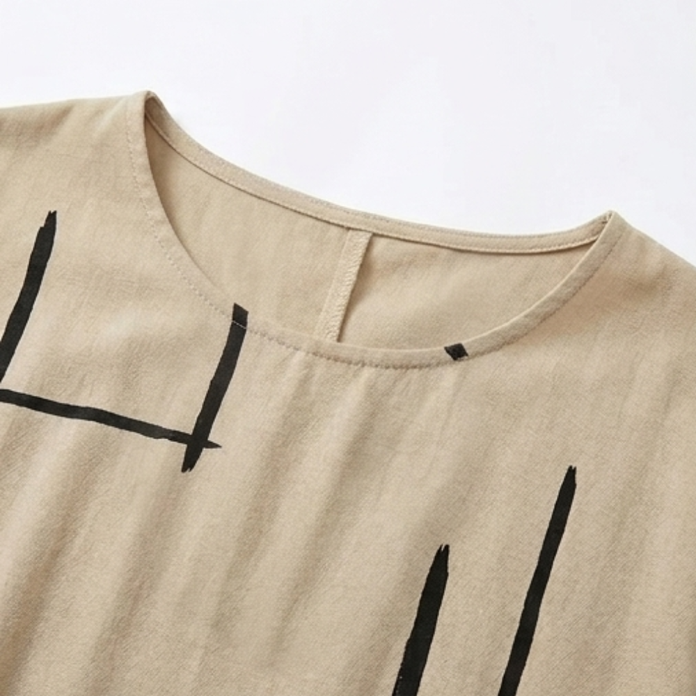 Linara – Women's Abstract Print Summer Shift Dress