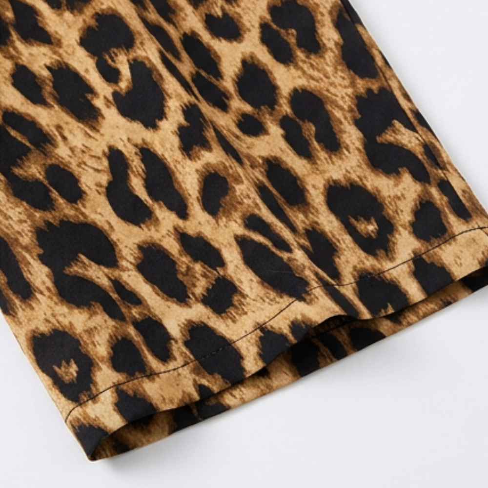 Florenza – Women's Cinched-Waist Leopard Jumpsuit