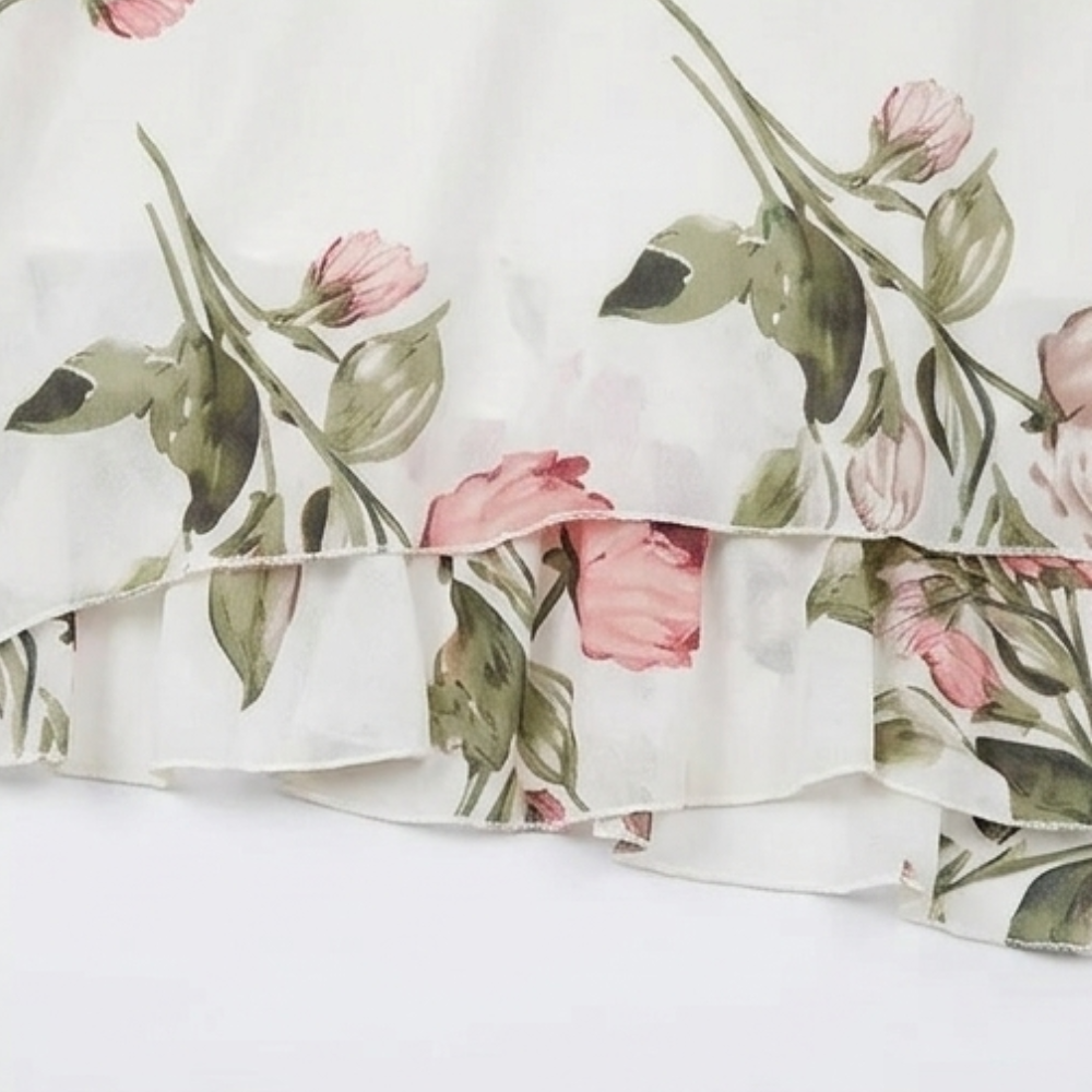 Floressa – Women's Floral Chiffon Midi Dress