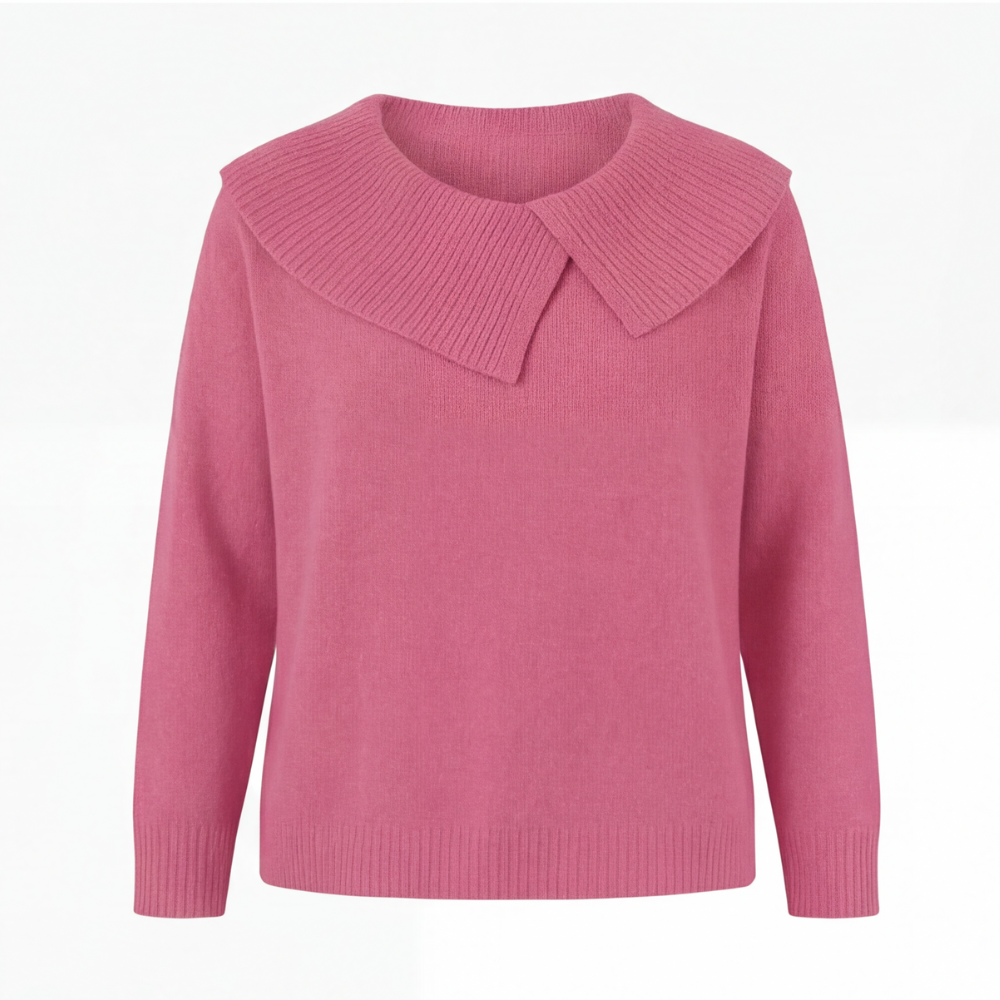 Collara – Asymmetric Collar Knit Sweater