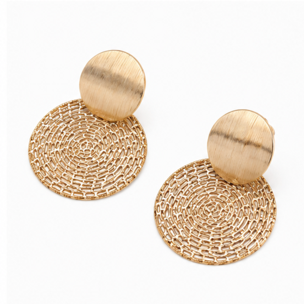 Aurelia – Textured Necklace and Earring Set