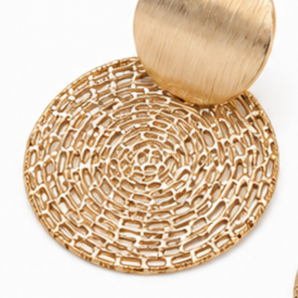Aurelia – Textured Necklace and Earring Set