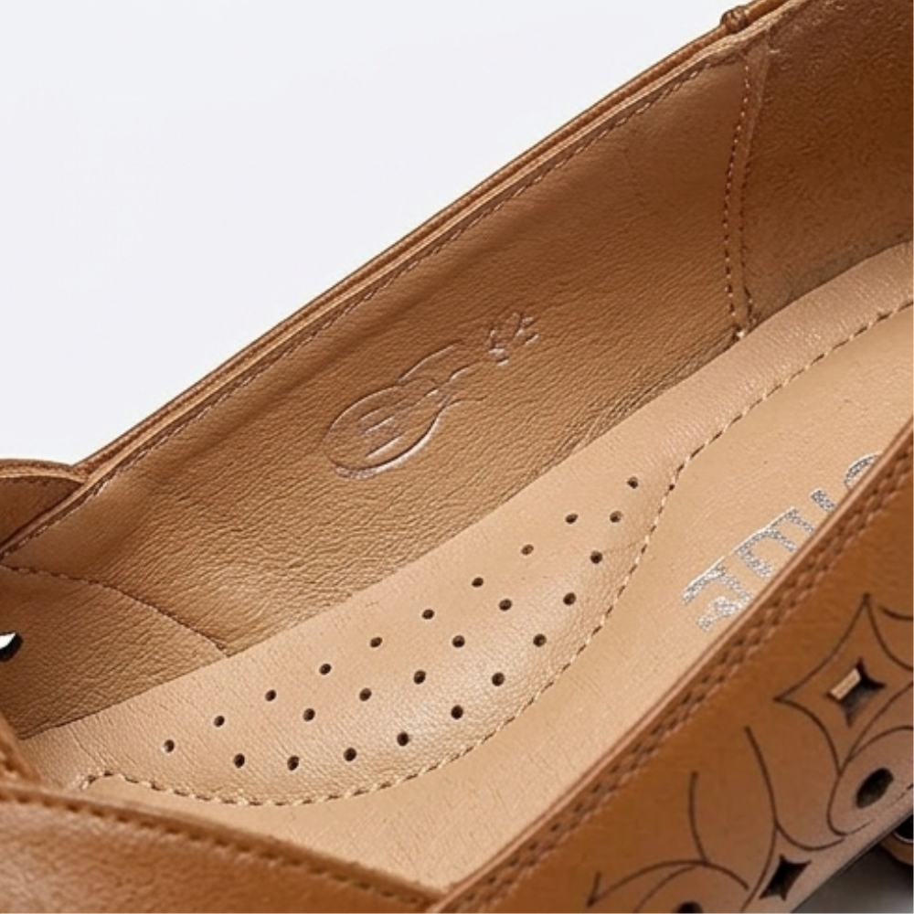 Lorella – Woven Cutout PU Slip-On Flat