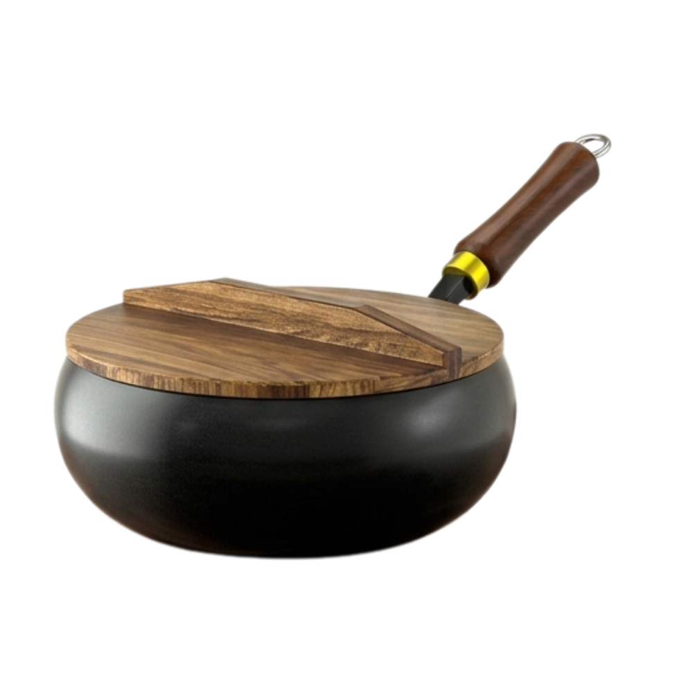 Forgehome – Deep Belly Cast Iron Wok with Lid