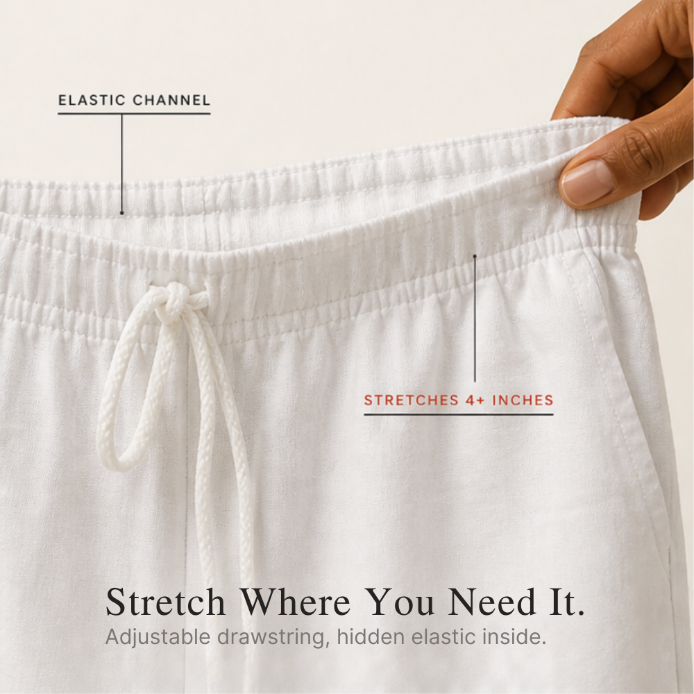 Liora – Women's Lace Trim Drawstring Comfort Pants