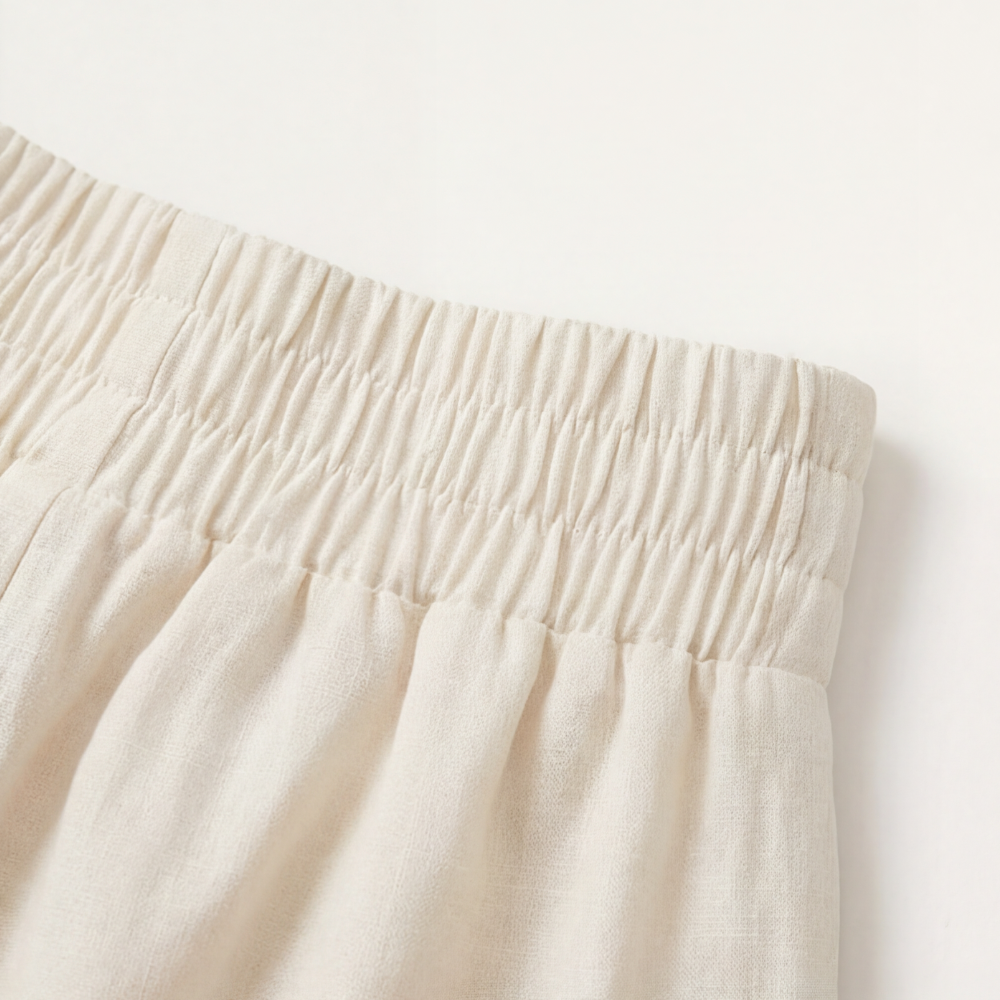 Florena – High Waist Wide Leg Trousers with Chain Accent