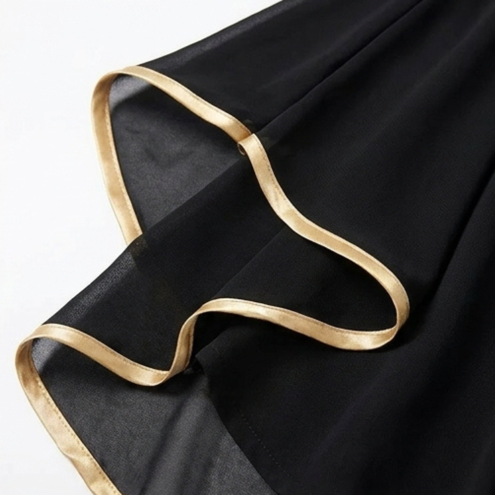 Florenza – Wide-Leg Pants with Gold Trim