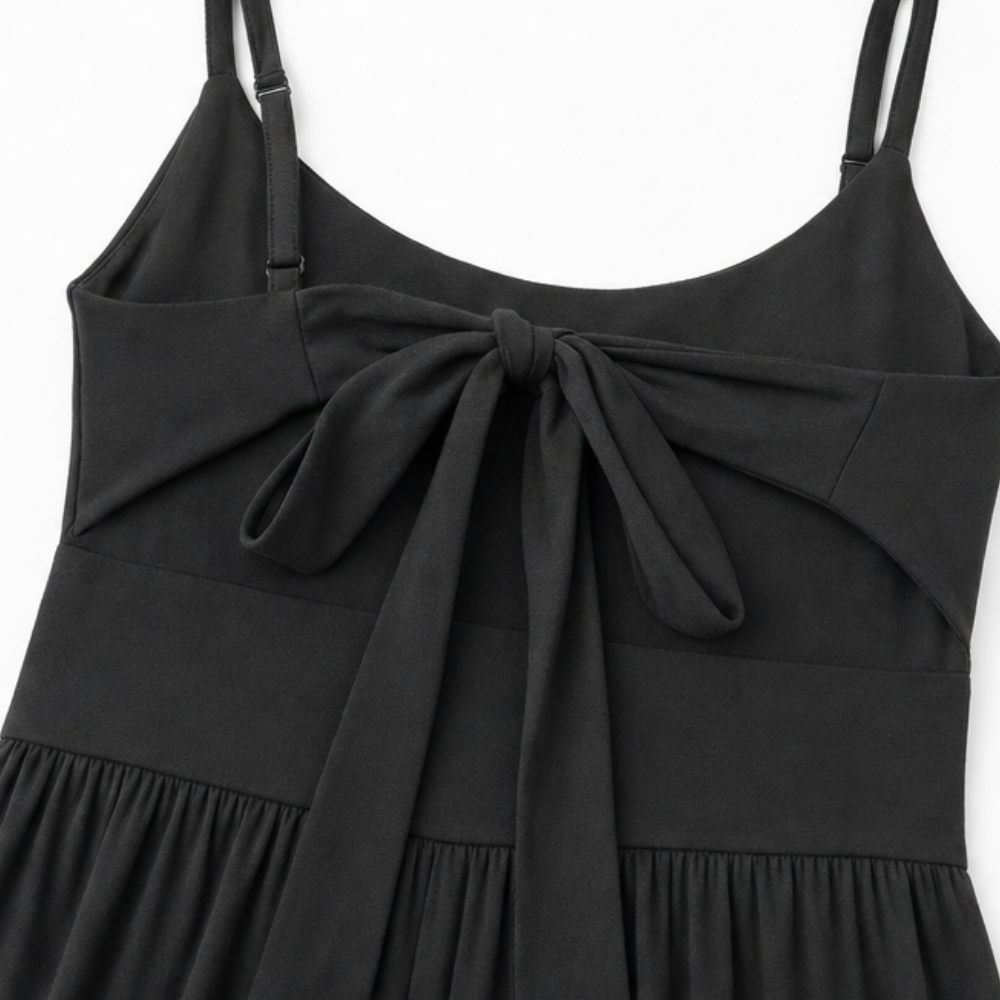 Florenza – Sleeveless Cutout Wide Leg Jumpsuit with Adjustable Back Tie