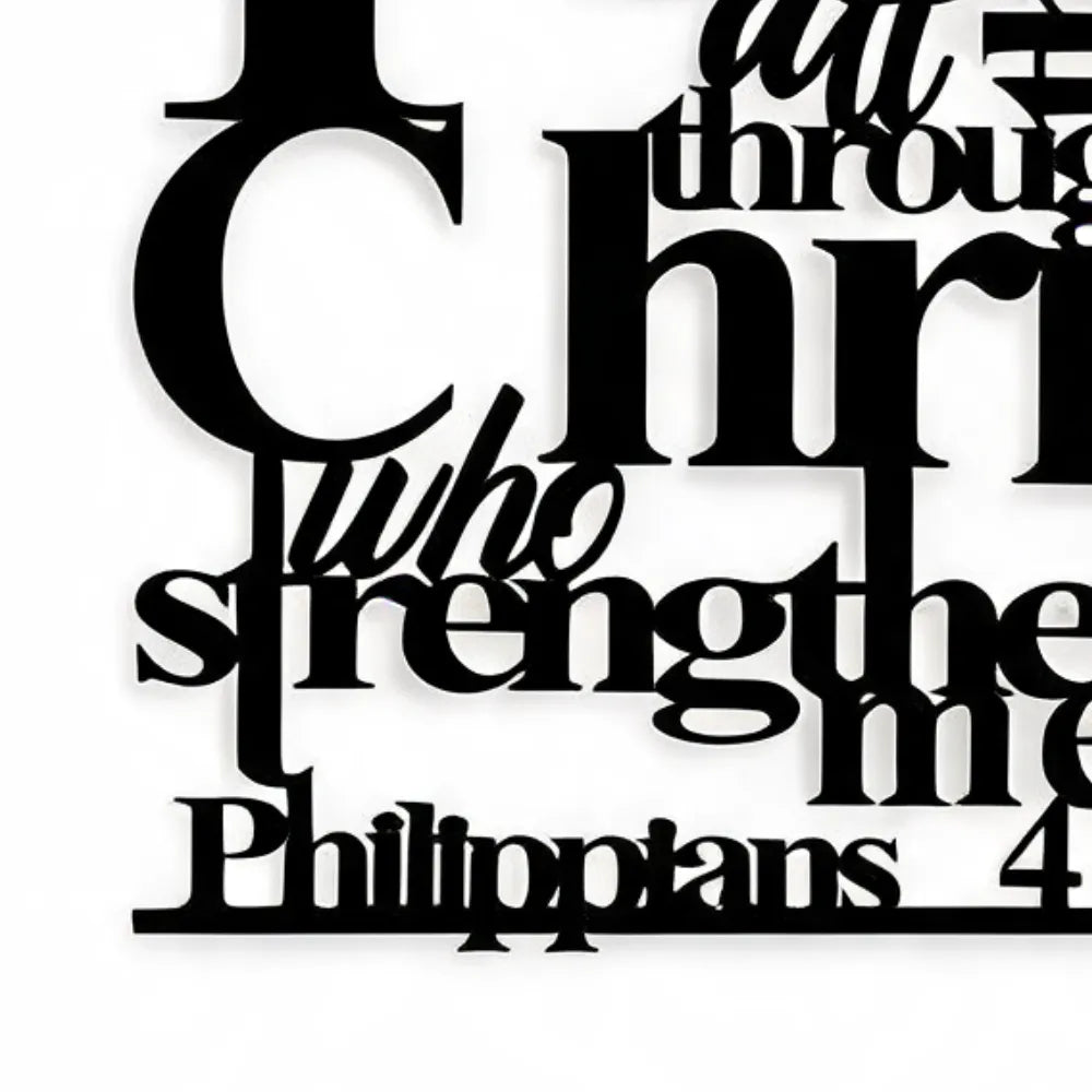 Graceline – Philippians 4:13 Layered Scripture Wall Art
