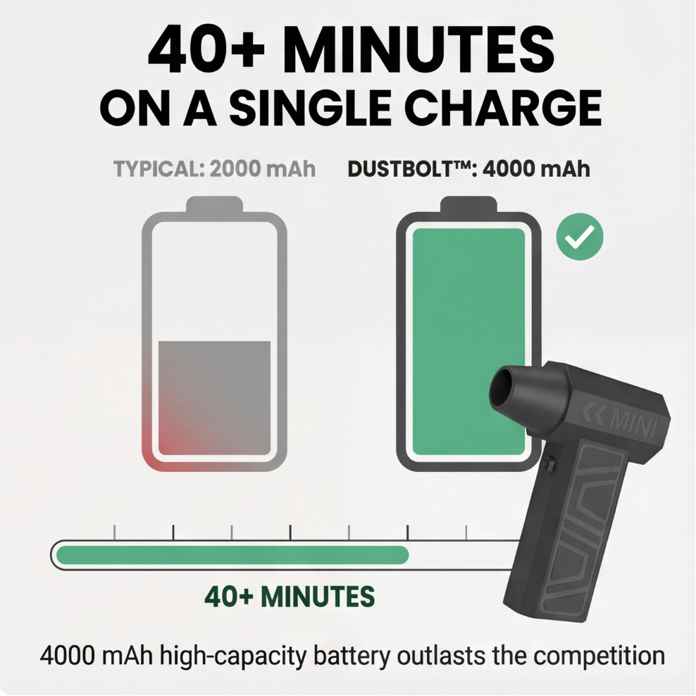 Dustbolt – Cordless Air Blower for Electronics and Car