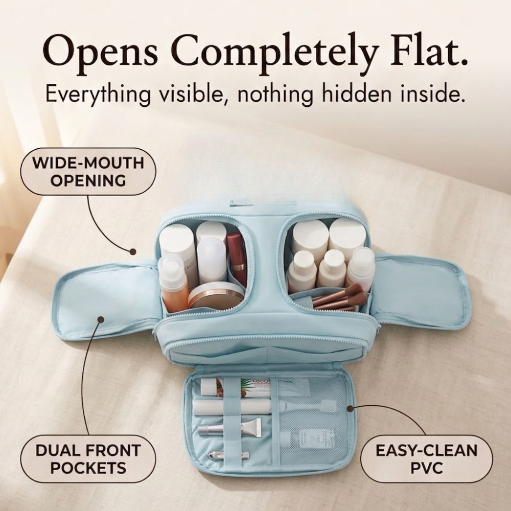 Cloudette – Wide-Mouth Toiletry Bag