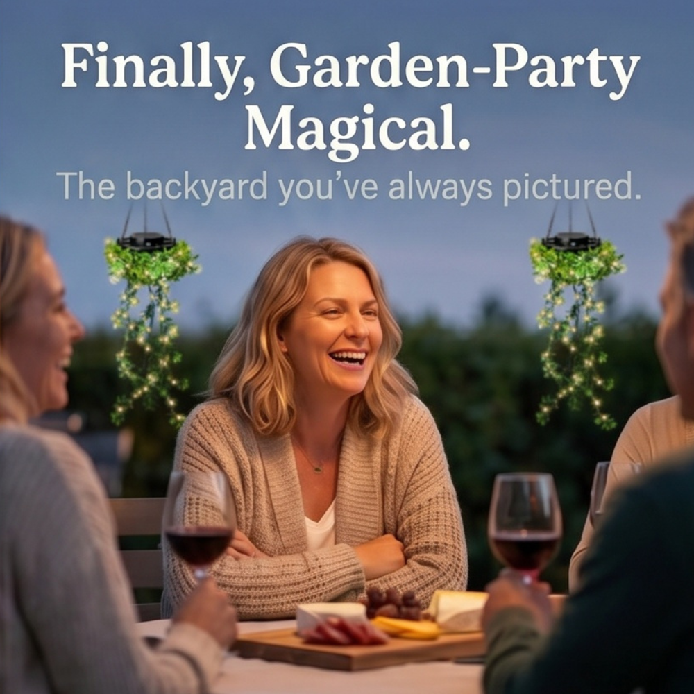 Lumivia – Solar Hanging Ivy Lantern
