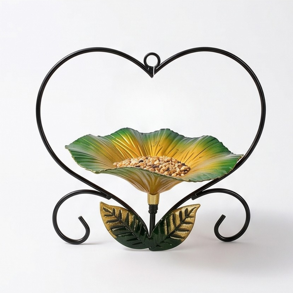 Bloomheart – Heart-Shaped Flower Bird Feeder