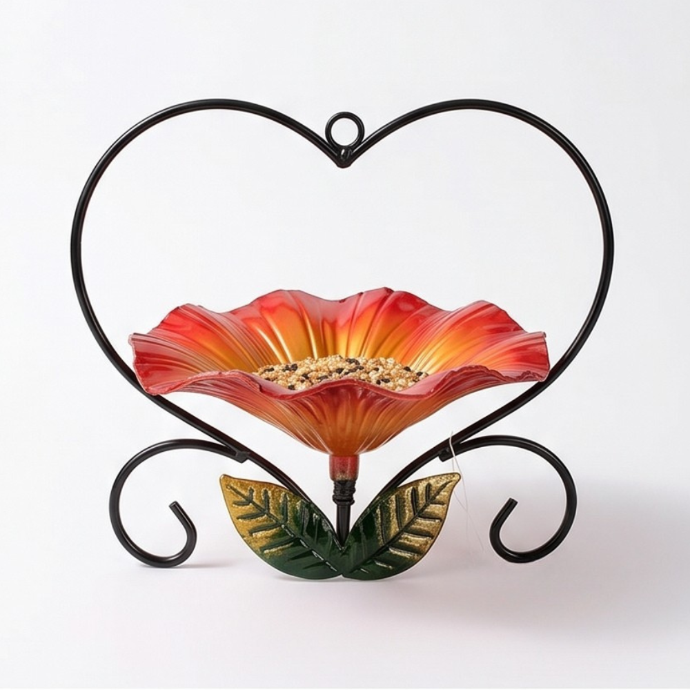 Bloomheart – Heart-Shaped Flower Bird Feeder