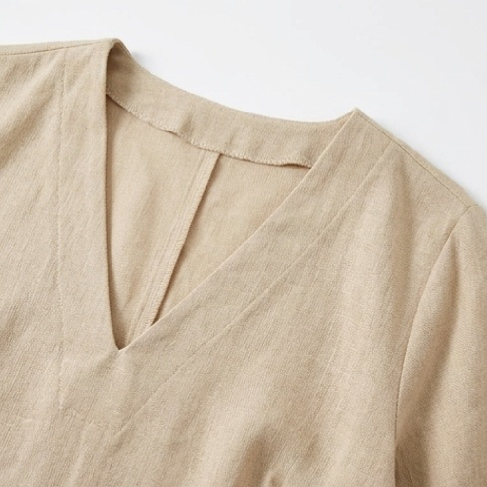 Lunara – Women's Asymmetric Linen Co-Ord Set