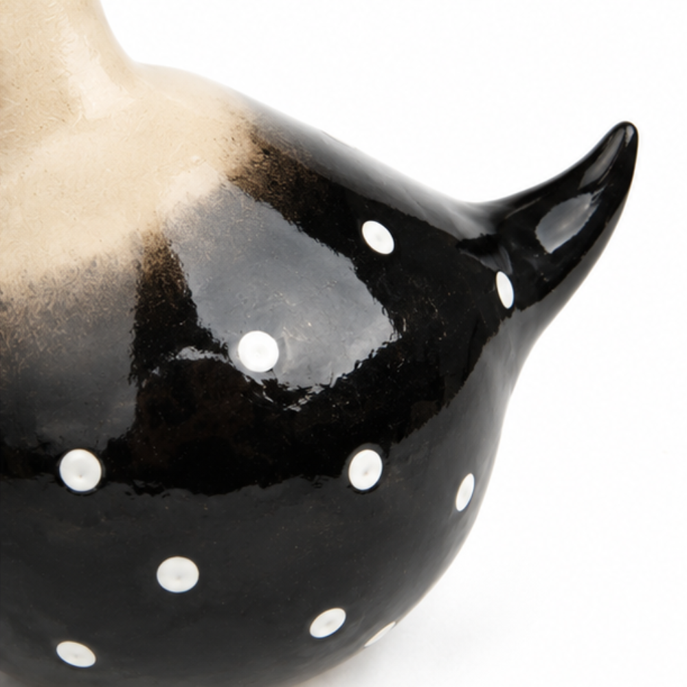 Henrietta – Hand-Painted Synthetic Resin Garden Hen with Dangling Legs