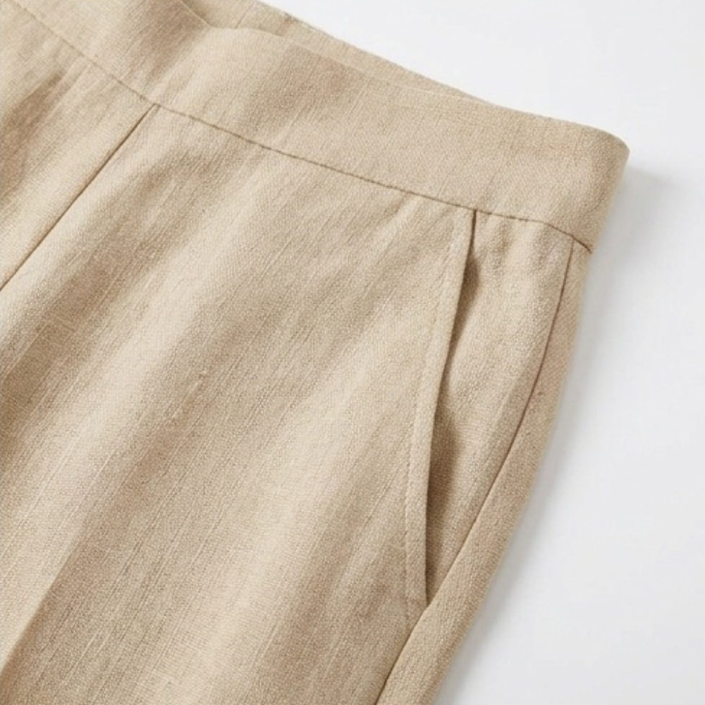 Lunara – Women's Asymmetric Linen Co-Ord Set