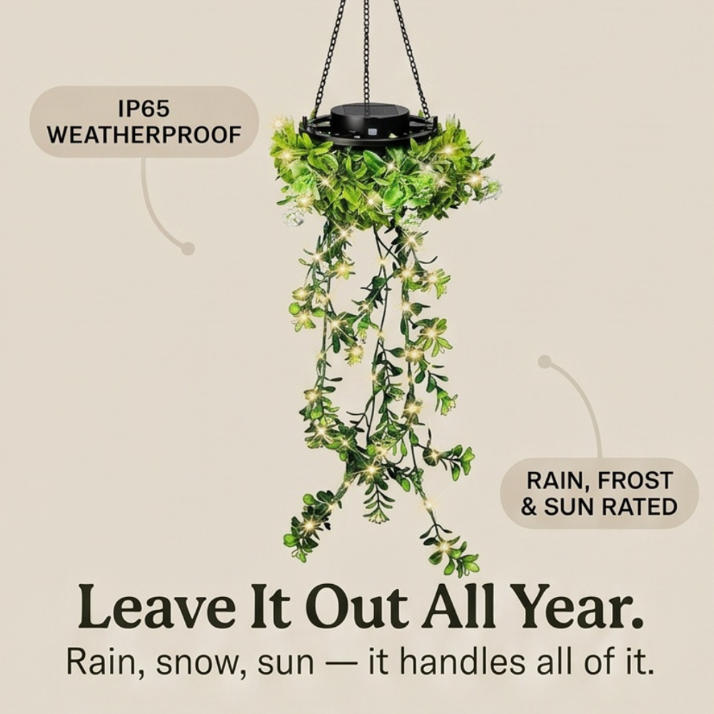 Lumivia – Solar Hanging Ivy Lantern