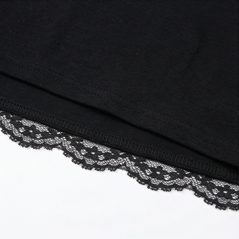 Lacelle – Women's Sheer Floral Lace Sleeve Top