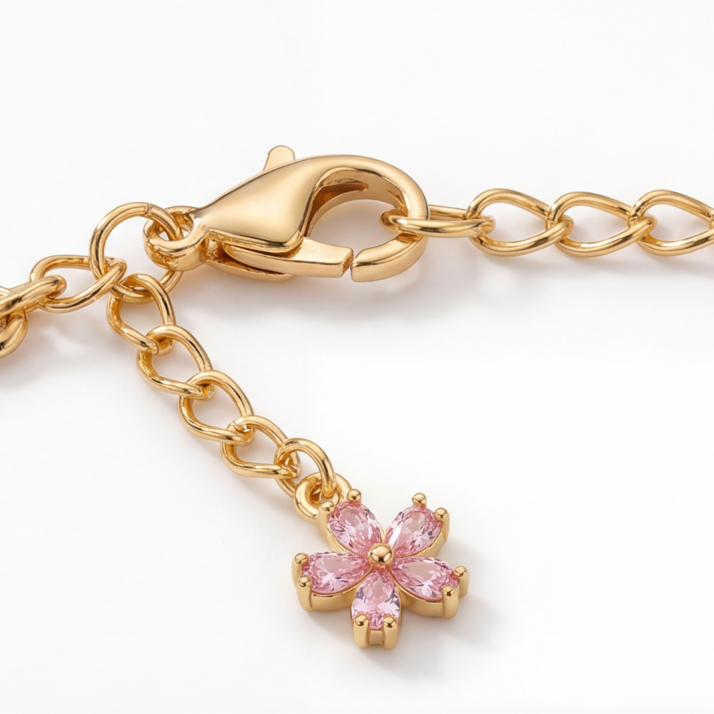 Florelle – Crystal Flower Vine Bracelet