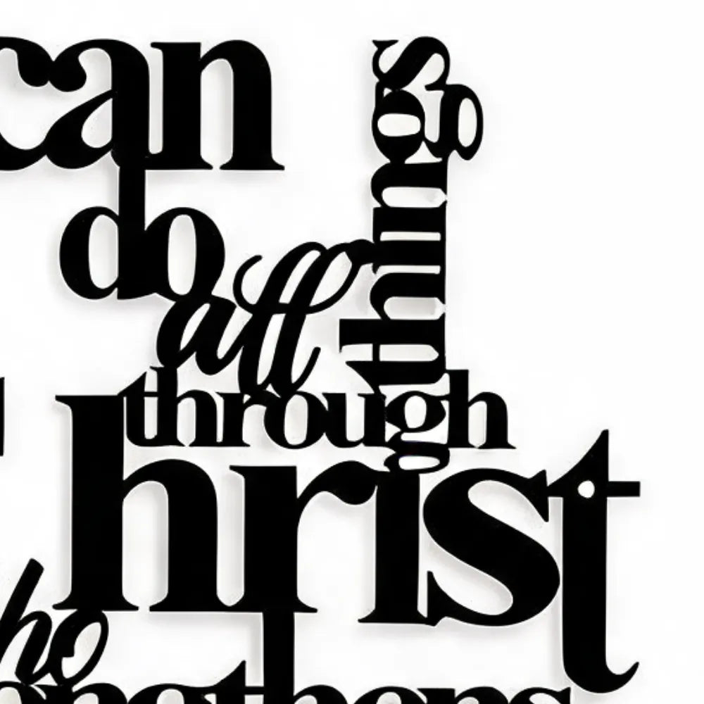 Graceline – Philippians 4:13 Layered Scripture Wall Art
