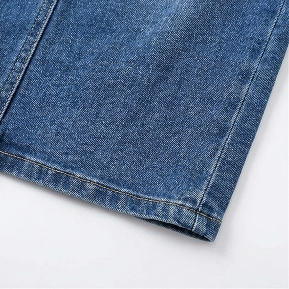 Denara – Button-Front Denim Pencil Skirt