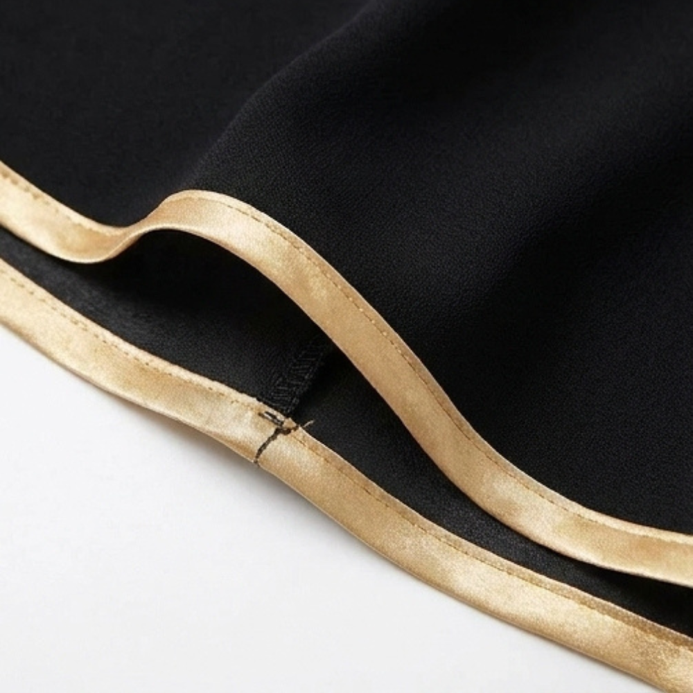 Florenza – Wide-Leg Pants with Gold Trim