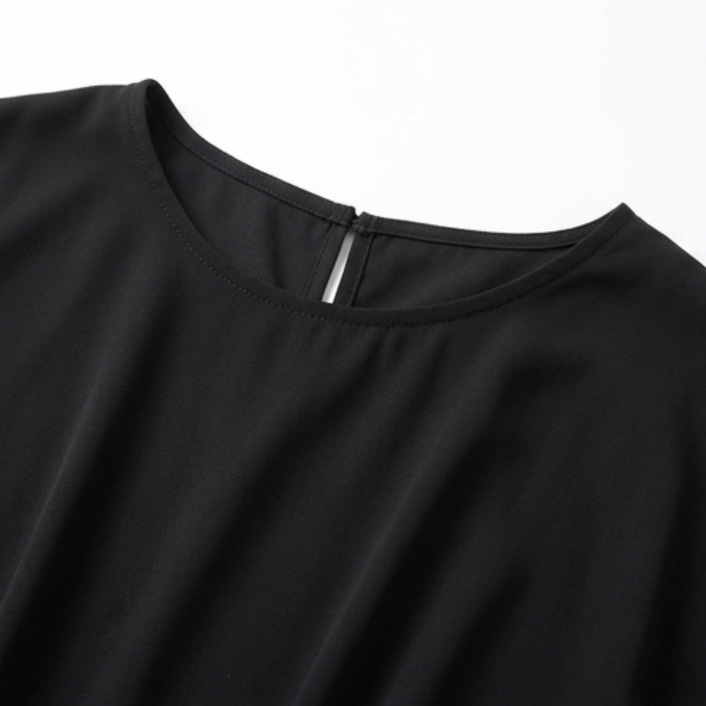 Lunara – Women's Sequin Trim Layered Chiffon Top