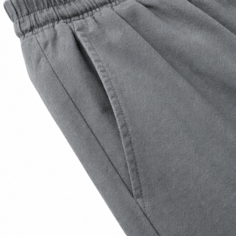 Calmara – Cropped Wide-Leg Drawstring Pants