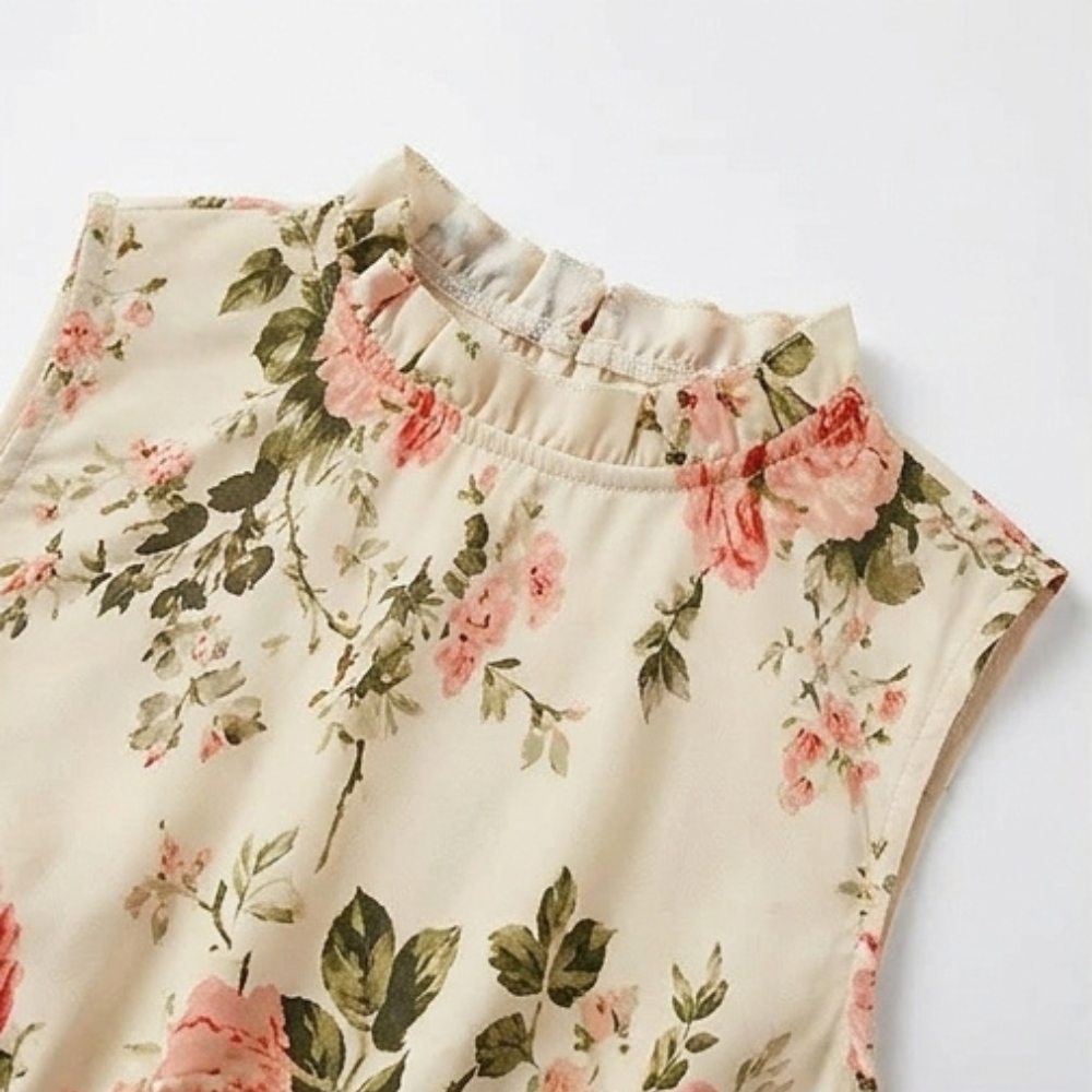 Florenza – Women's Smocked Floral Midi Dress