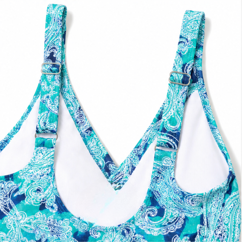 Coralene – Tummy Control Twist Front One Piece Swimsuit
