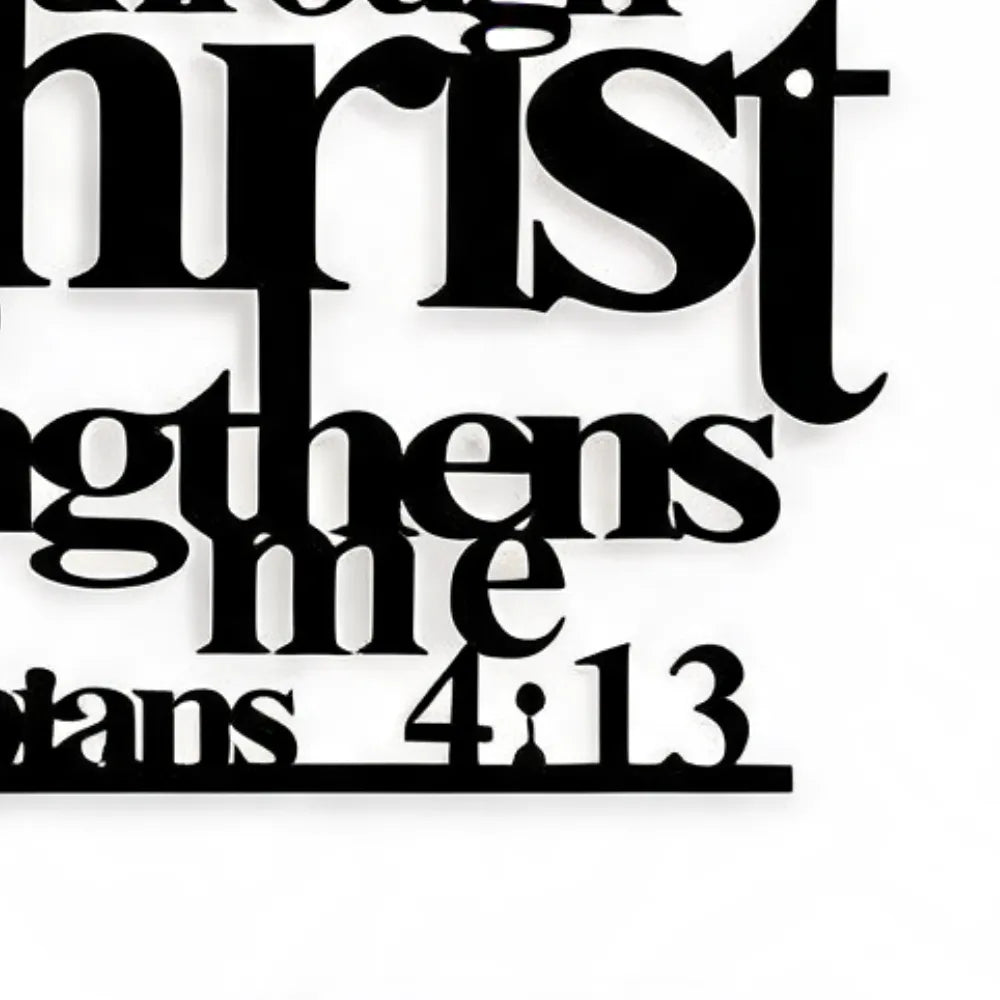 Graceline – Philippians 4:13 Layered Scripture Wall Art
