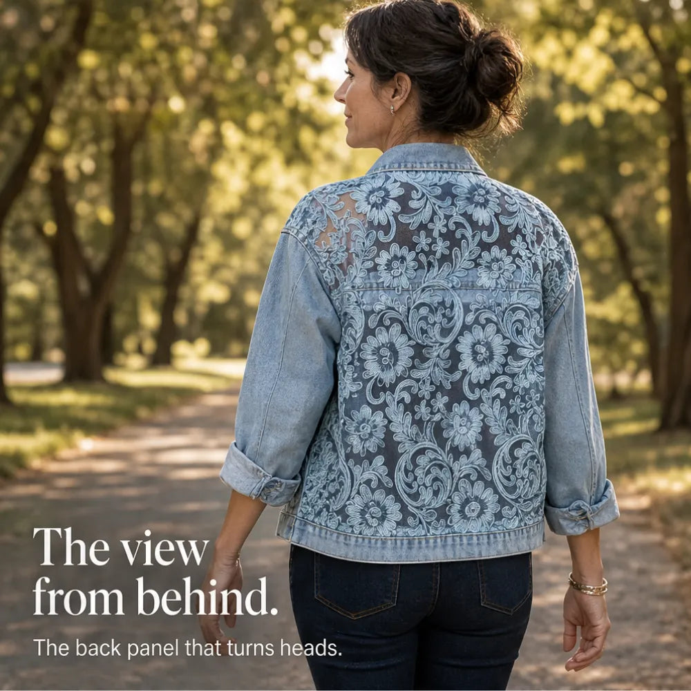 Florenza – Floral Lace-look Patchwork Jacket for Women
