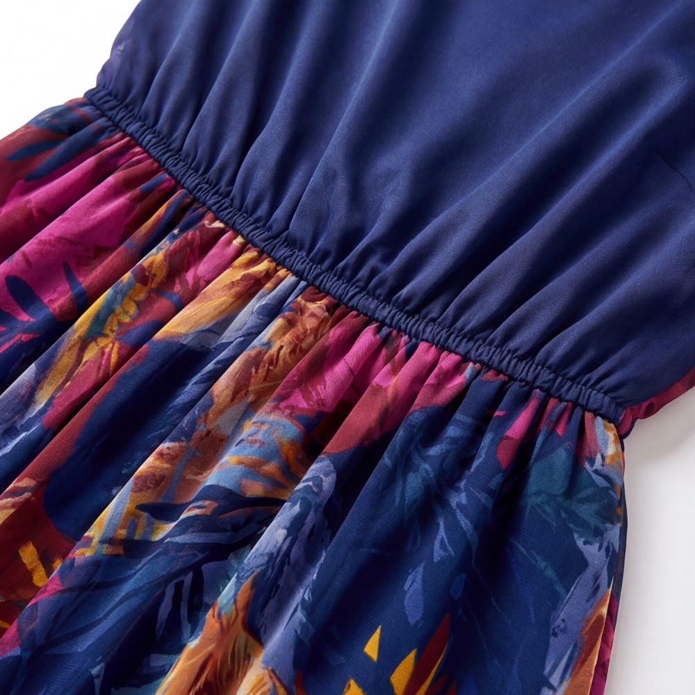 Floressa – Flowy Lined Chiffon Midi Dress