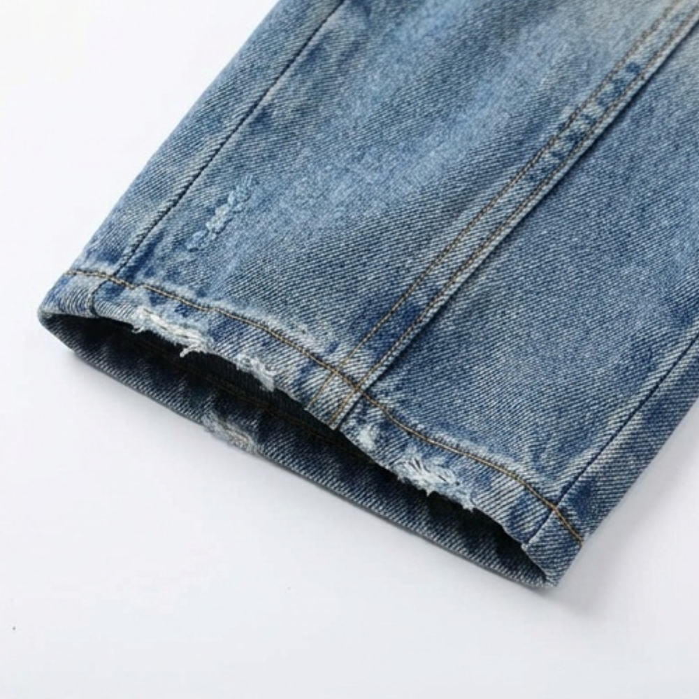 Curvella – Women's Button-Front Tapered Denim Overalls