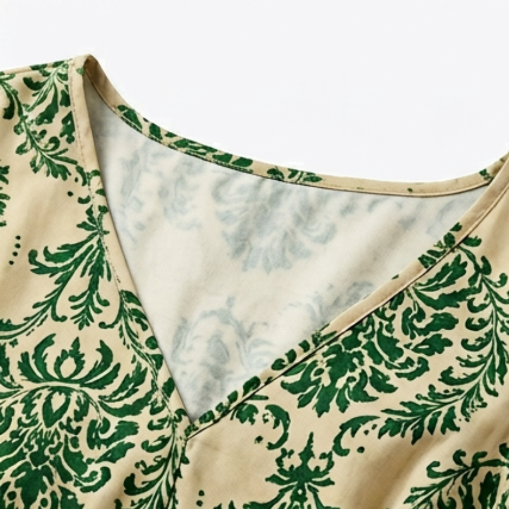 Florenza – Women's Smocked Floral Maxi Dress