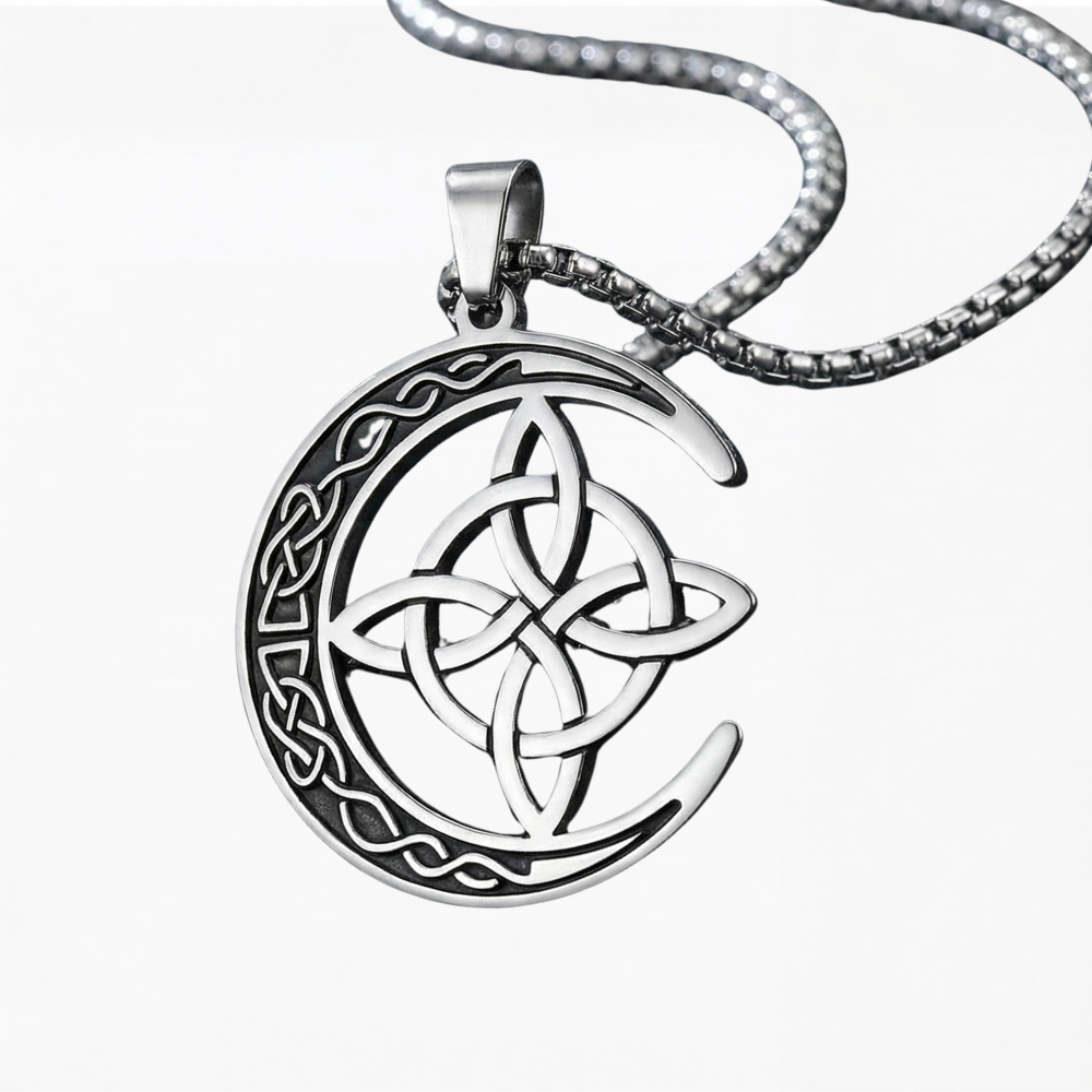 Lunara Celtic Moon Protection Pendant