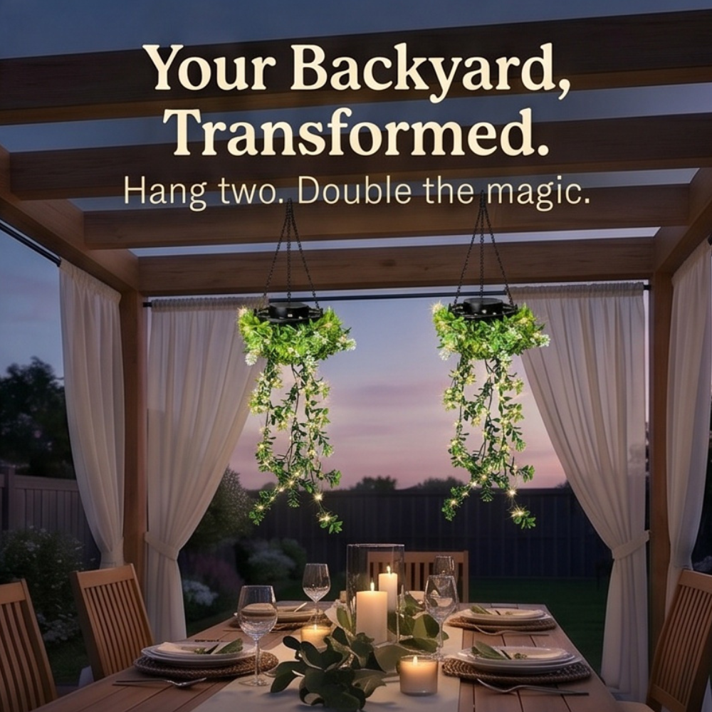 Lumivia – Solar Hanging Ivy Lantern