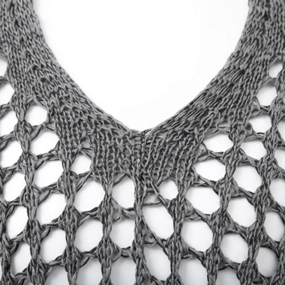 Covena – Women's breezy crochet knit layering top