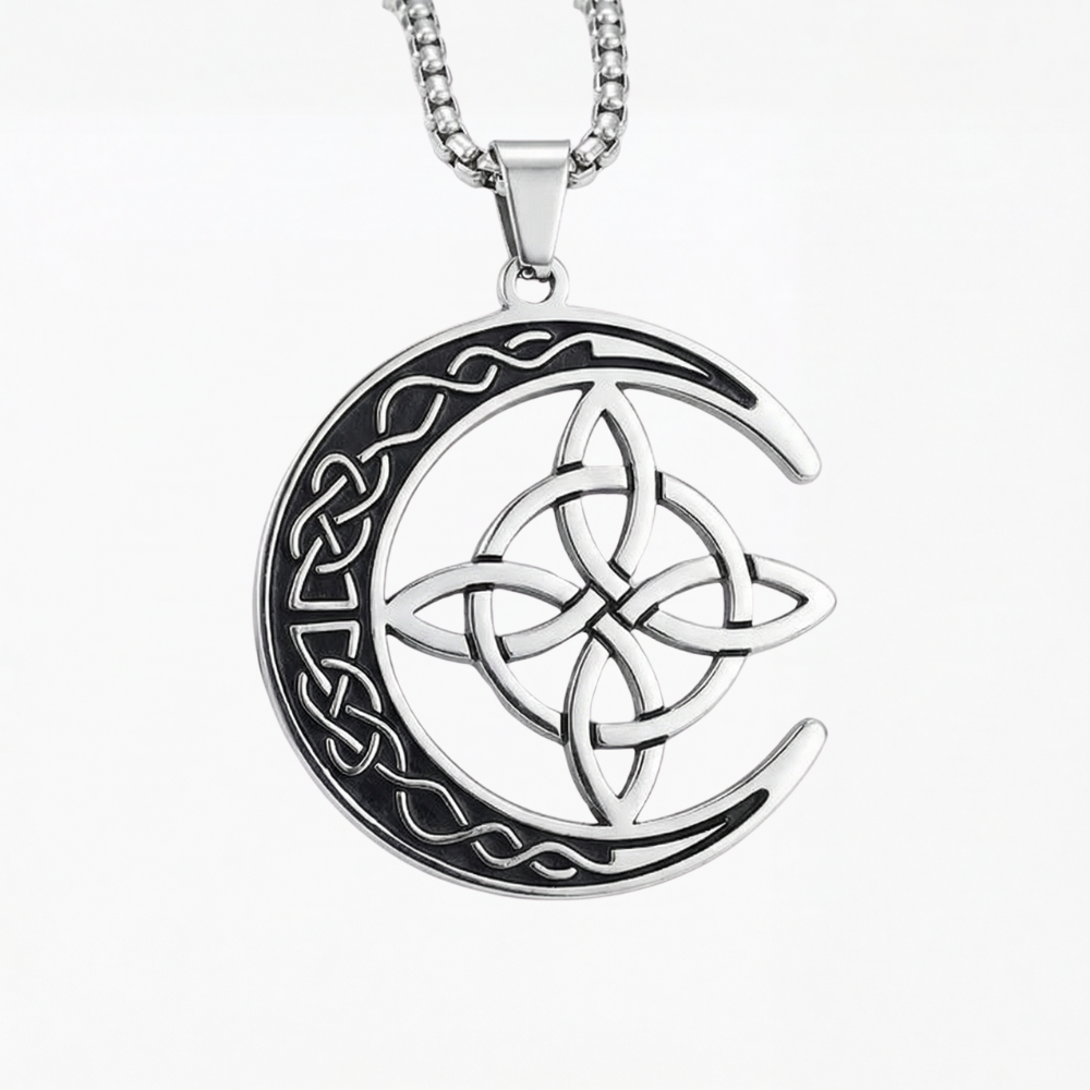 Lunara Celtic Moon Protection Pendant