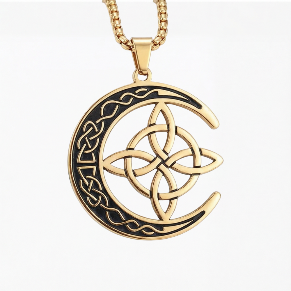 Lunara Celtic Moon Protection Pendant