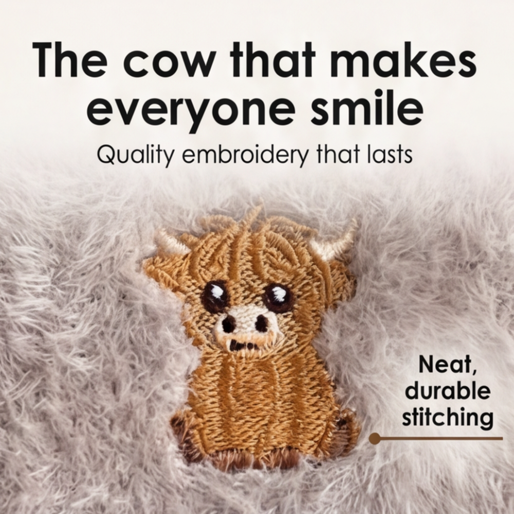 Cozymoo – Fuzzy Highland Cow Socks