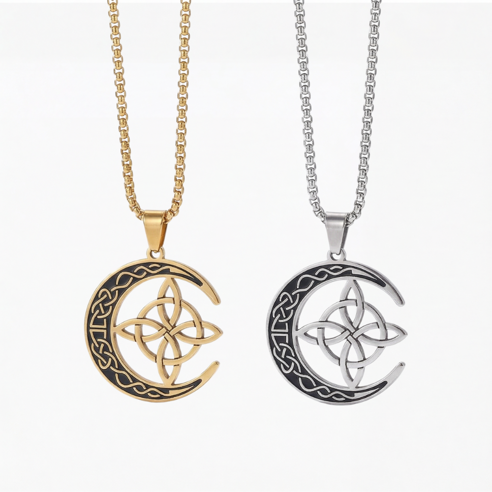 Lunara Celtic Moon Protection Pendant