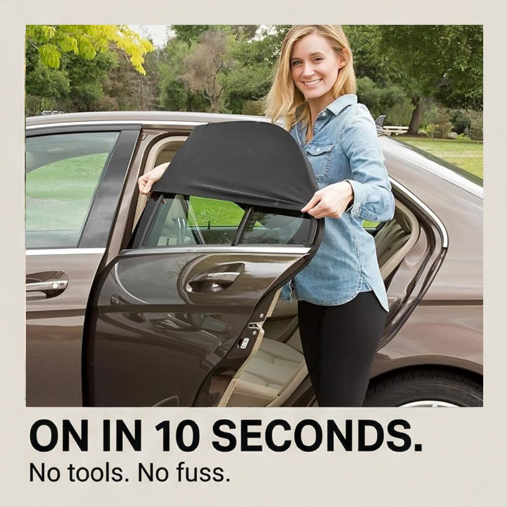 Breezeguard – Universal Car Window Sun & Bug Screen