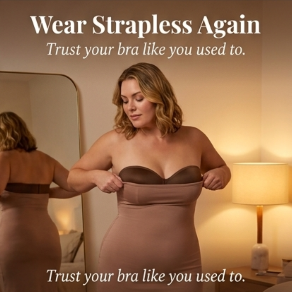 Holdara – Stay-Put Strapless Bra for Full Bust