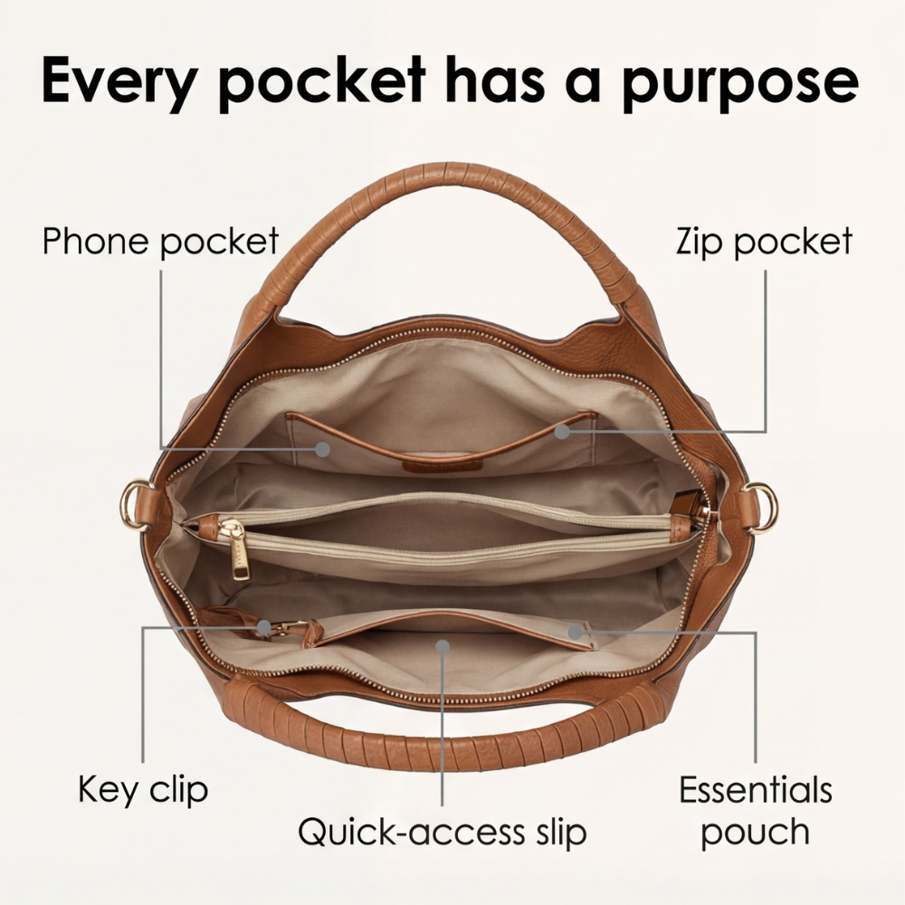 Carrina – Soft Leather Everyday Hobo Bag