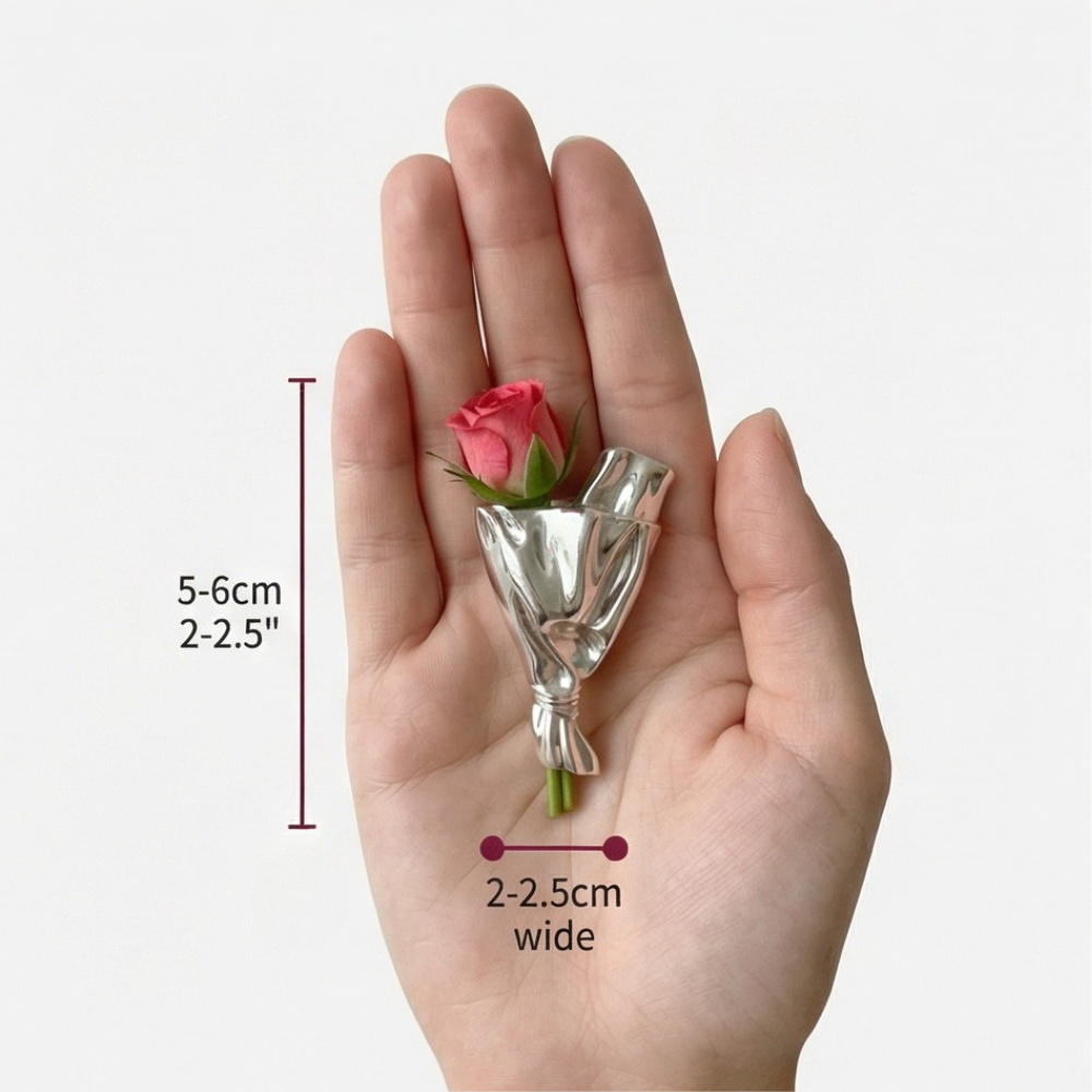 Florette - Wearable flower vase brooch