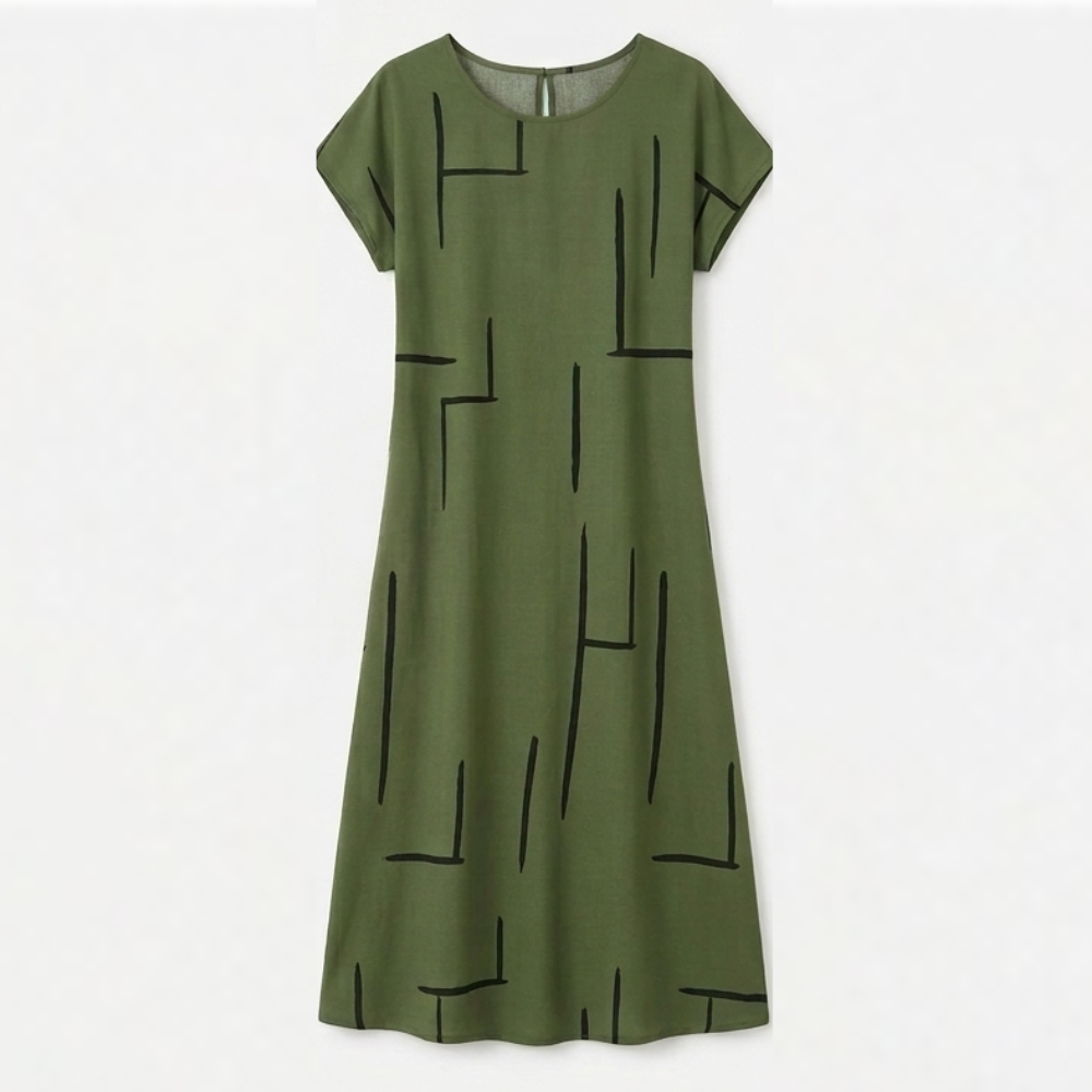 Linara – Women's Abstract Print Summer Shift Dress